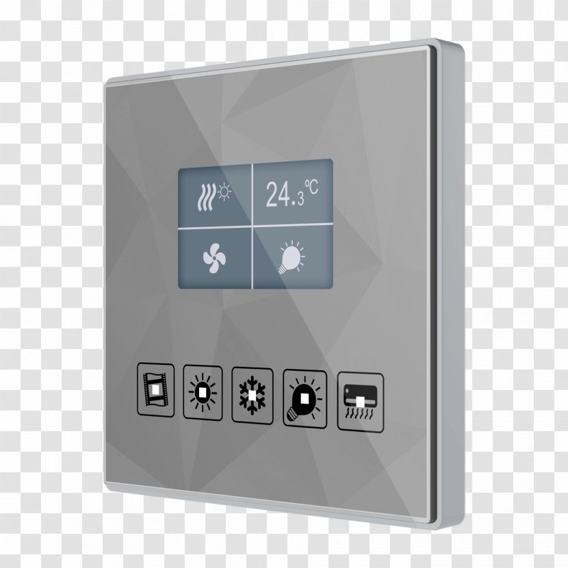 Electrical Switches Programmable Logic Controllers Computer Monitors Sensor Home Automation Kits - Thermostat - Touch Switch Transparent PNG