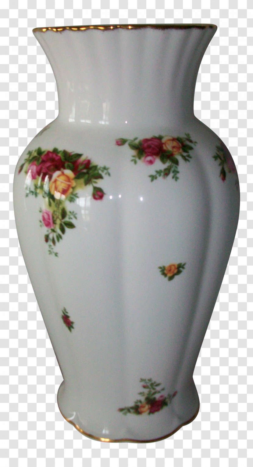 Vase Ceramic Pottery Old Country Roses Urn Transparent PNG