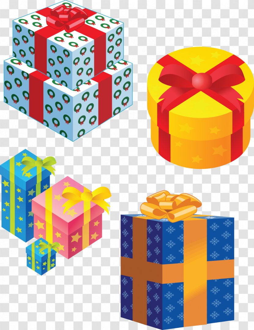 Santa Claus Christmas Gift - Toy Block - Giftbox Transparent PNG