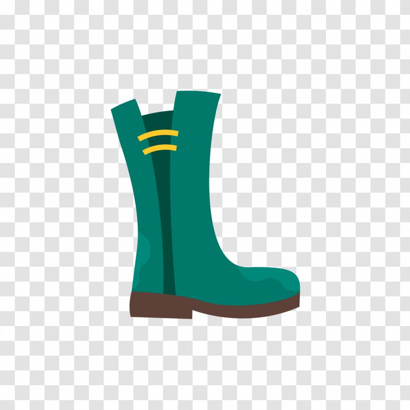 Designer Icon - Shoe - A Green Rain Boots Transparent PNG