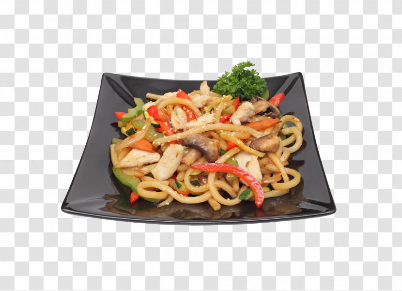 Yakisoba Yaki Udon Chow Mein Lo Chinese Noodles - Food - Sushi Transparent PNG