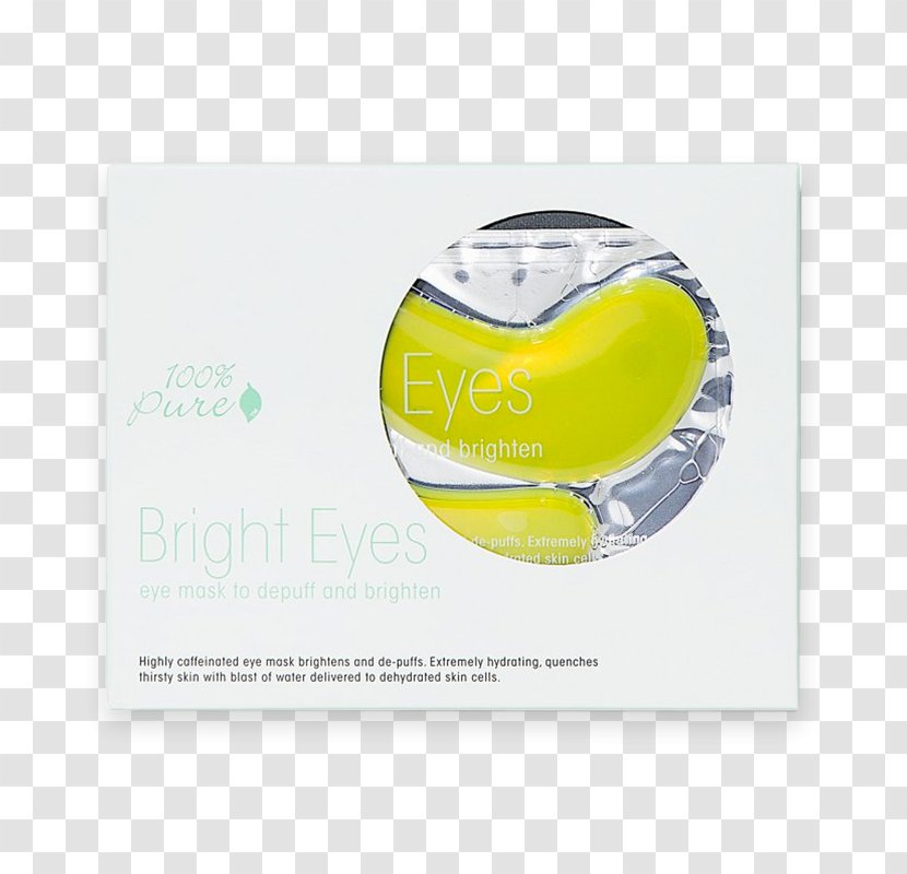 100% Pure Bright Eyes Mask Skin Care Blindfold - Exfoliation Transparent PNG