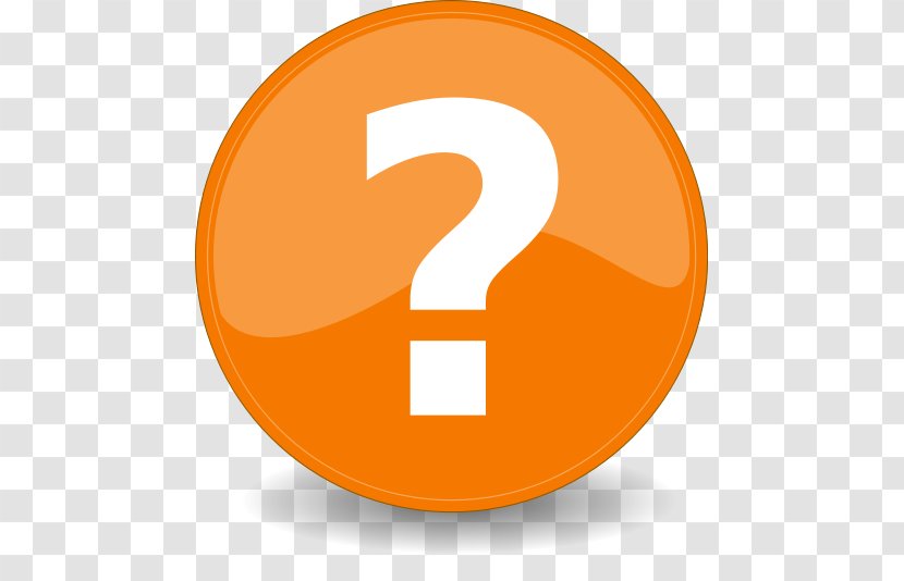 Question Mark - Orange Icon Transparent PNG