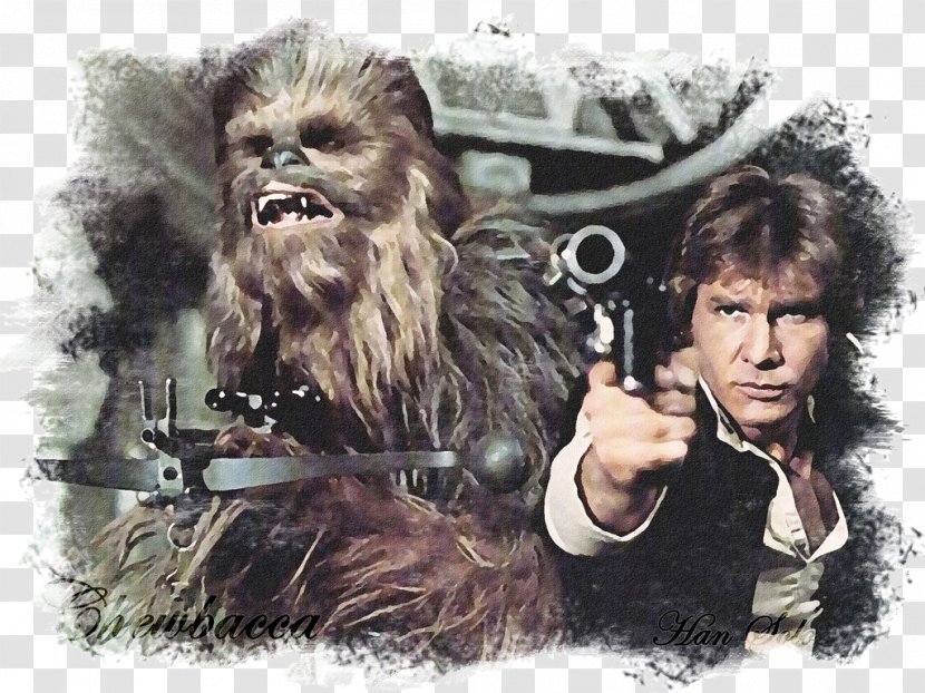 Star Wars Han Solo Chewbacca Leia Organa Peter Mayhew - Millennium Falcon Transparent PNG