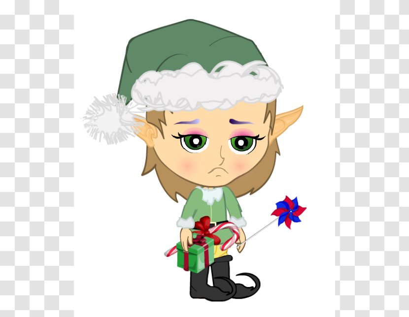 The Elf On Shelf Santa Claus Christmas Cartoon Clip Art - Tree - Sad Elves Cliparts Transparent PNG