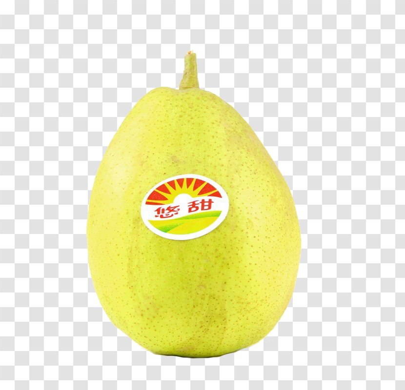 Pyrus Nivalis Lemon Fruit - Yuzu - Fresh Pear Transparent PNG