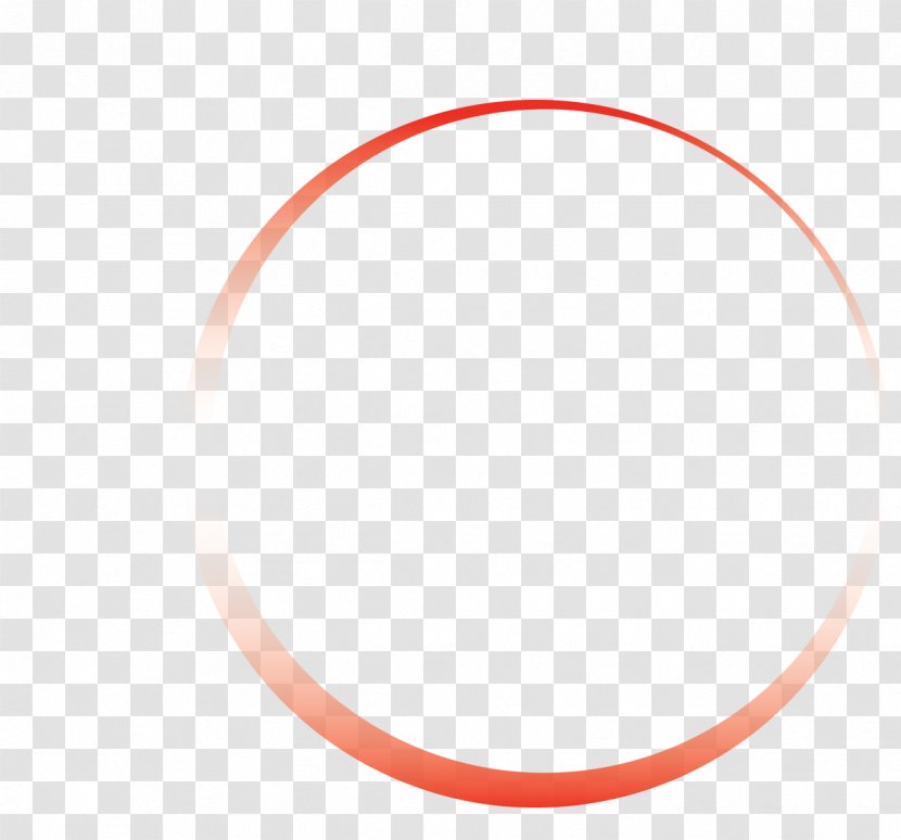 Circle Oval Font - Orange - Red Transparent PNG