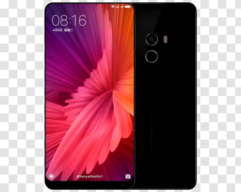 Xiaomi Mi MIX Note 2 Smartphone Telephone - Android Nougat - Mix Mobile Frame Transparent PNG
