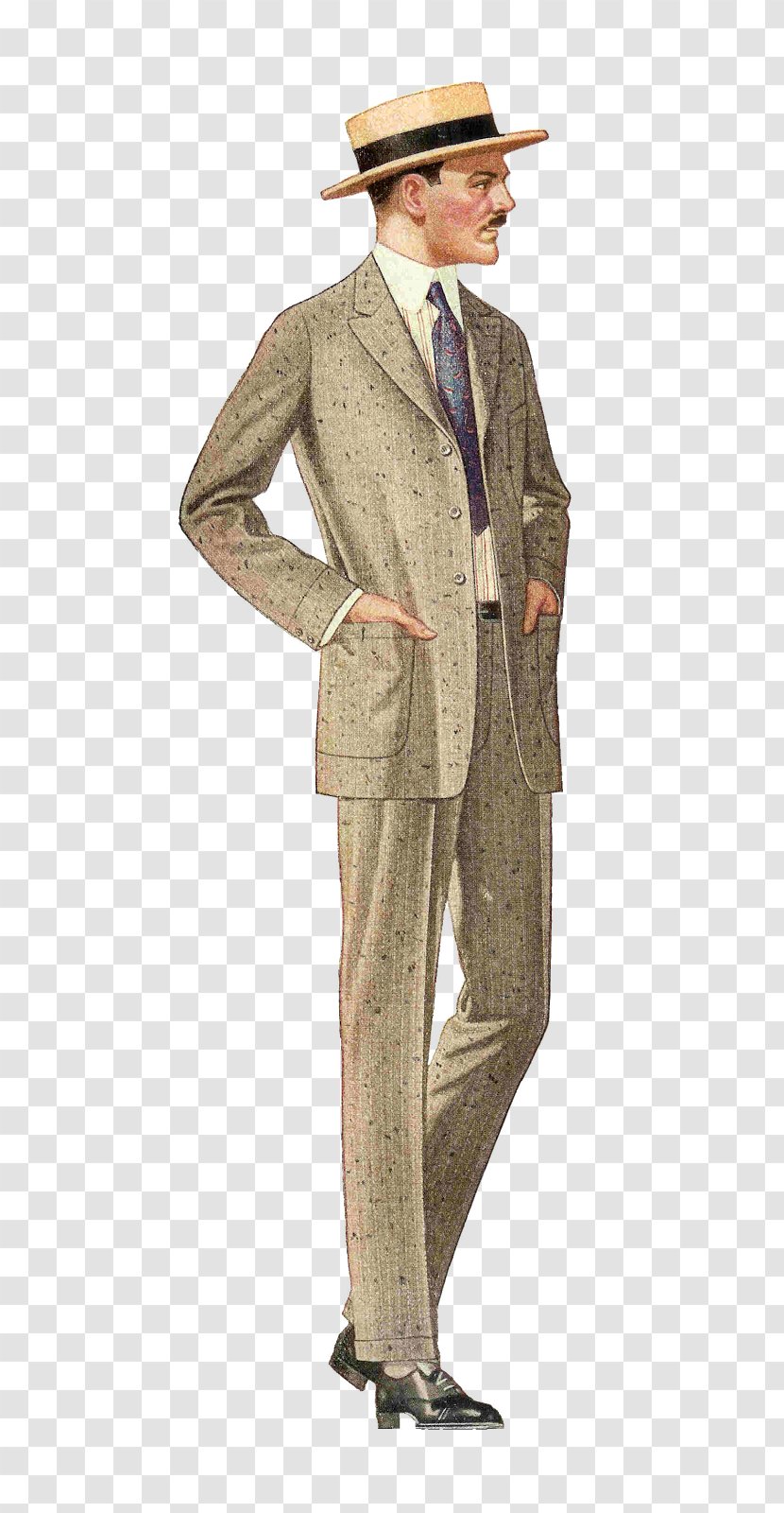 1920s Edwardian Era 1940s 1930s Suit - Costume - Beautifully Business Single Transparent PNG
