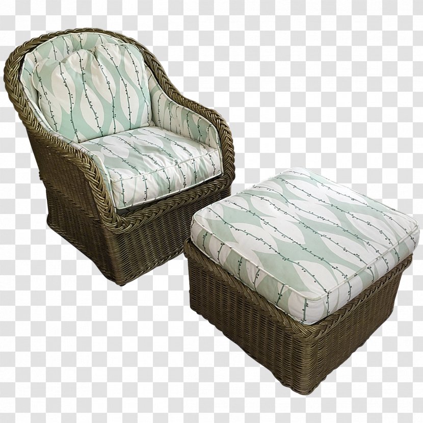 Foot Rests Chair Wicker Couch Rattan - Club Transparent PNG