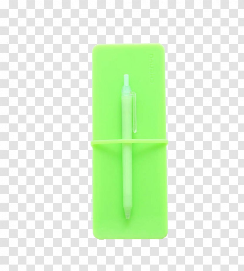 Green Rectangle - Fluorescent Pencil Cases Transparent PNG