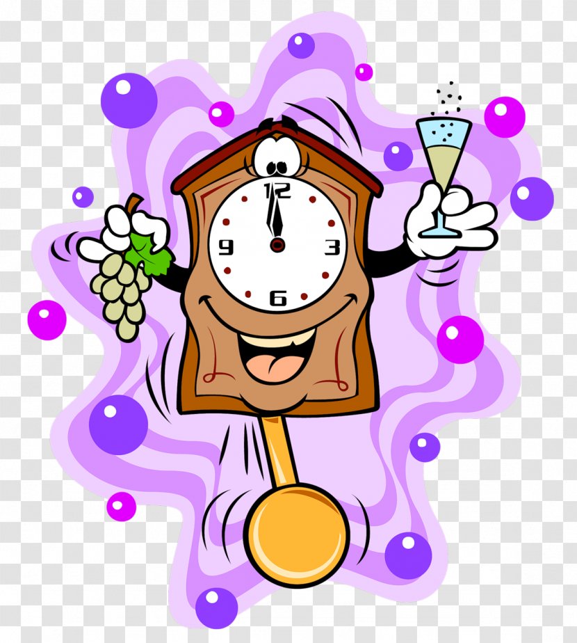Alarm Clock Time .gr - Purple - Cartoon Transparent PNG