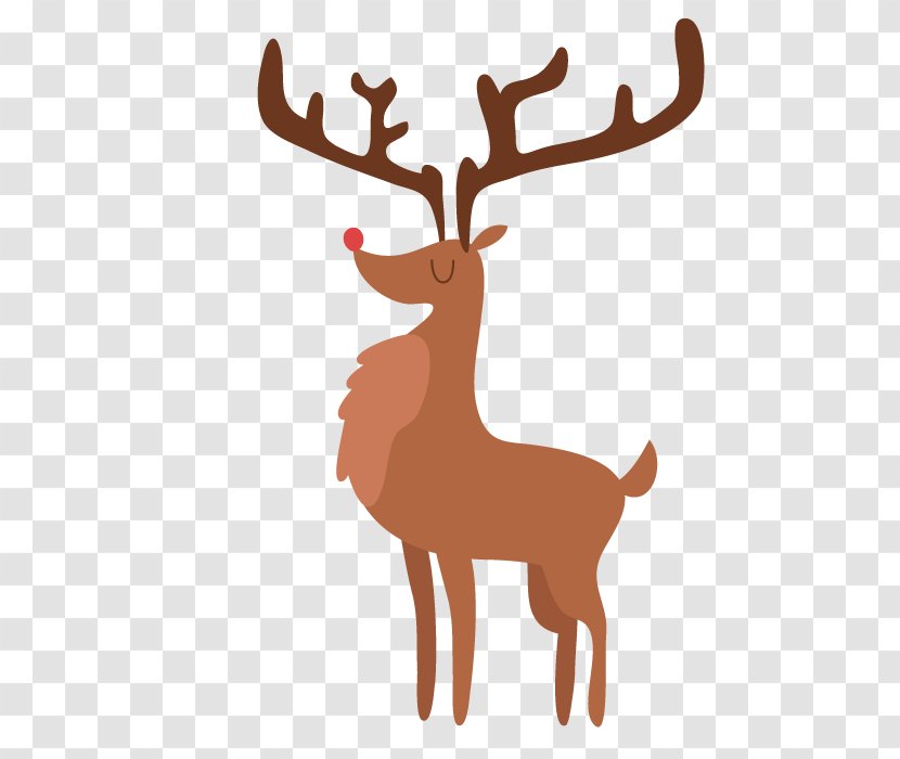 Reindeer Christmas Zazzle - Wildlife - Vector Painted Deer Image Download Transparent PNG