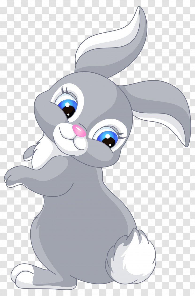 Easter Bunny Rabbit Cartoon Clip Art - Horse Like Mammal - Cute Image Transparent PNG