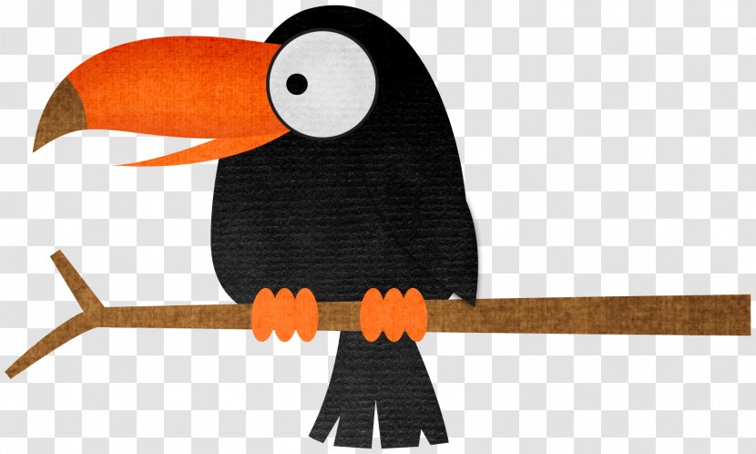 Penguin Text Beak Illustration - Orange - Black Parrot Transparent PNG