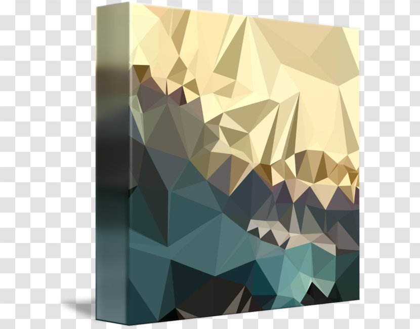 Triangle Industrial Design Pattern - Ecru - Low Polygon Transparent PNG