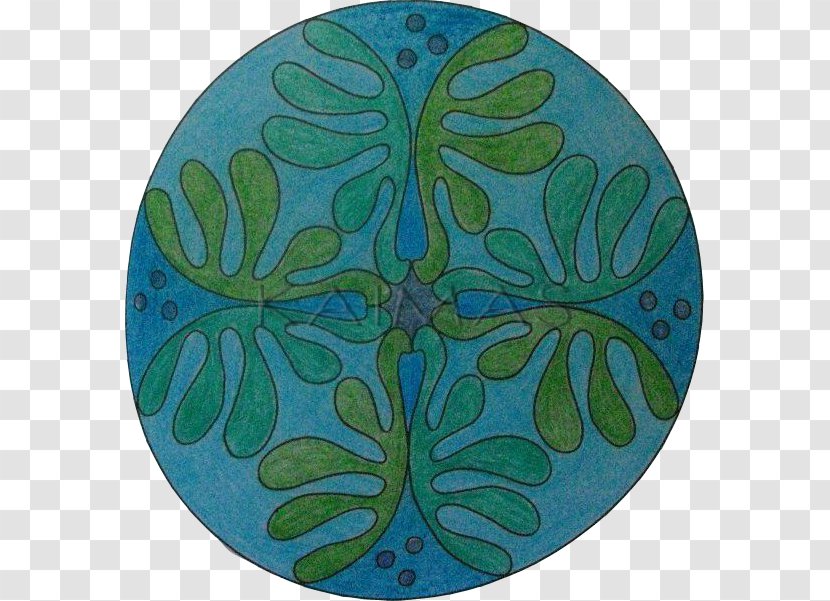 Green Turquoise Leaf Symmetry Pattern - Invertebrate - Soy Luna Live Transparent PNG