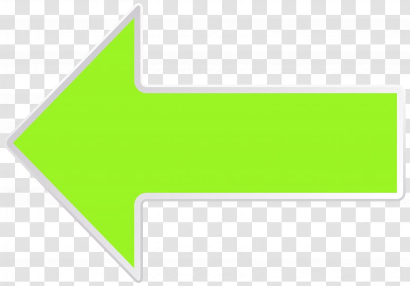 Line Angle Point Area - Arrow Green Left Clip Art Image Transparent PNG