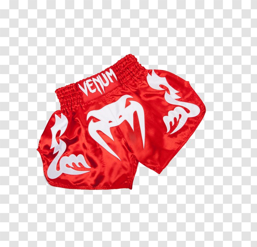 Muay Thai Boxing Venum Shorts Clothing - Red Transparent PNG