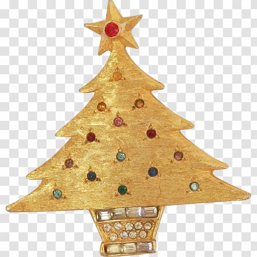 Christmas Ornament Tree Decoration - Wood - Brooch Transparent PNG