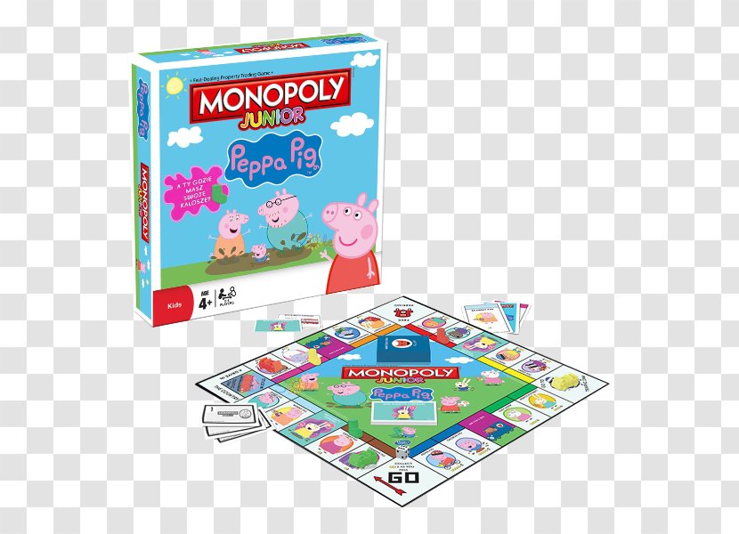 Monopoly Junior Jigsaw Puzzles Deal George Pig - Card Game Transparent PNG