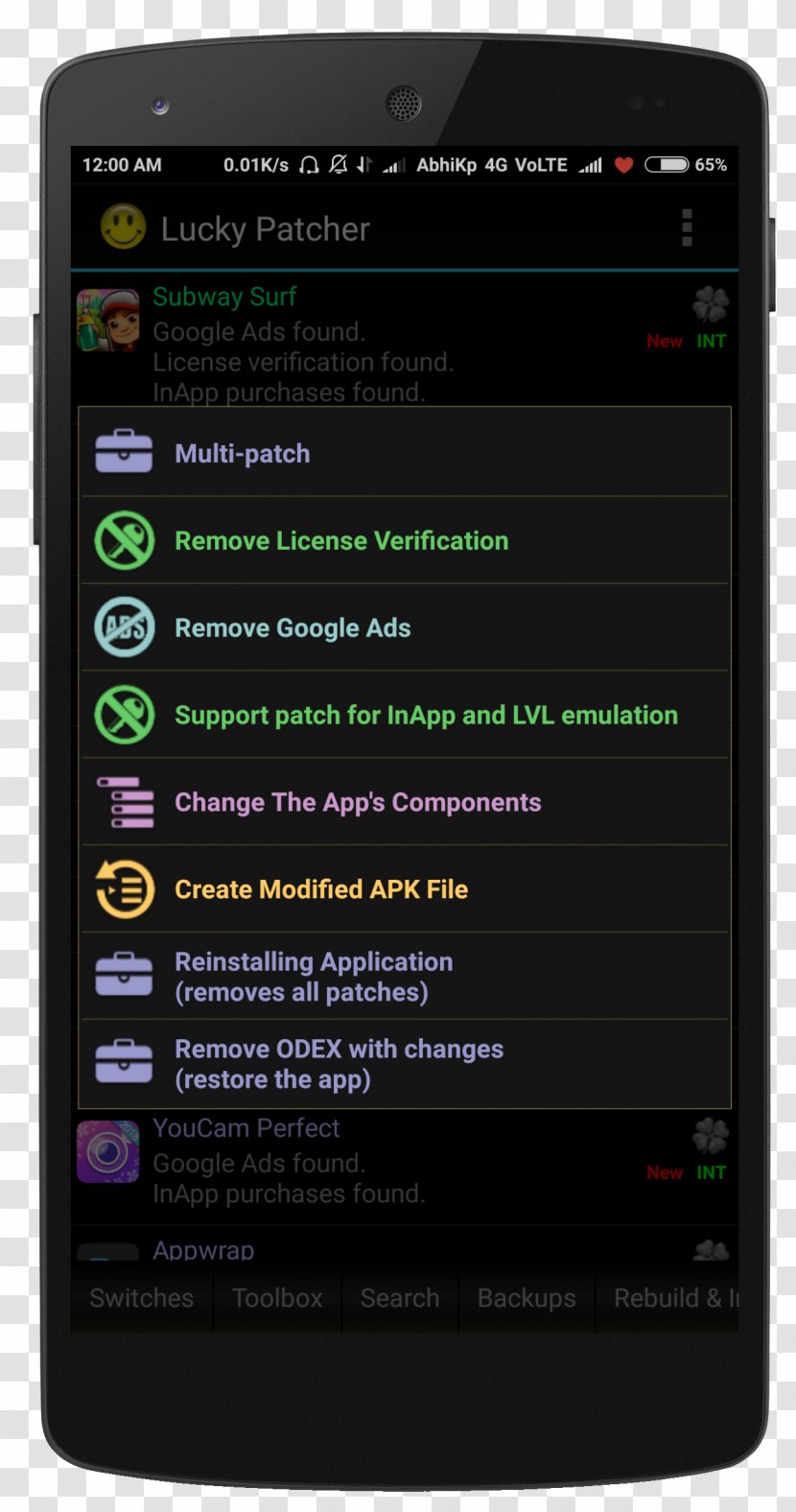 Smartphone Lucky Patcher Google Play Android - Patch Transparent PNG