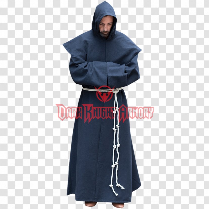 Dress Religious Habit Clothing Costume Overcoat - Silhouette - Benedictine Monks Transparent PNG