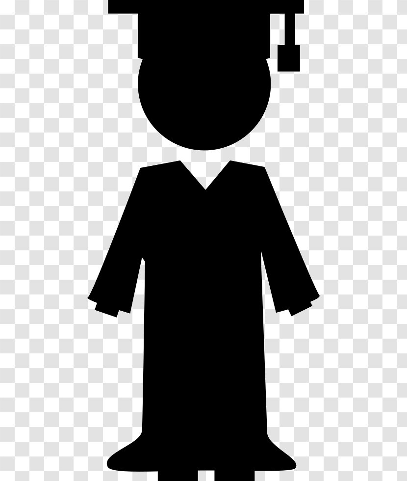Graduation Ceremony Student Academic Degree Square Cap Clip Art - Monochrome Transparent PNG