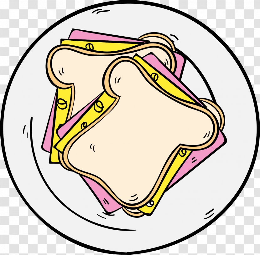 Take-out Cartoon Restaurant Illustration - Beak - Cheese Sandwich Transparent PNG