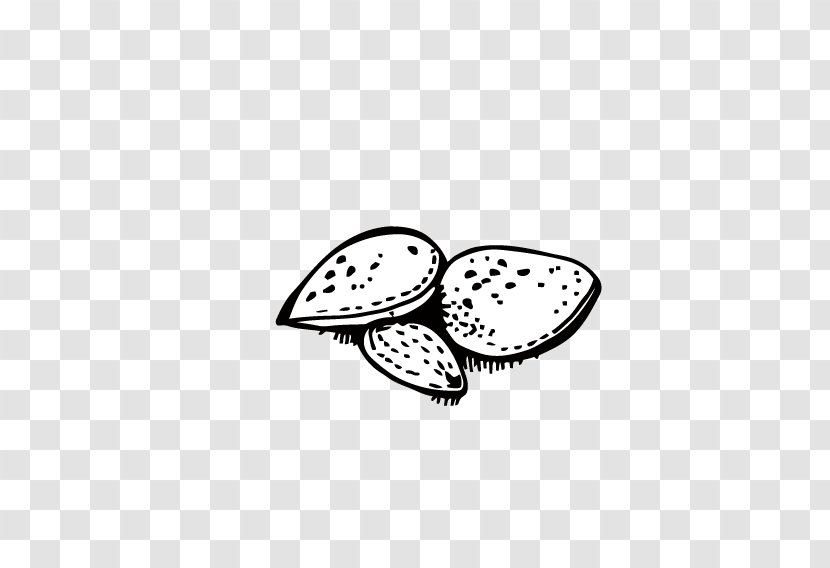 Dried Fruit Apricot Kernel Walnut - Monochrome Photography - Hand-painted Almond Transparent PNG