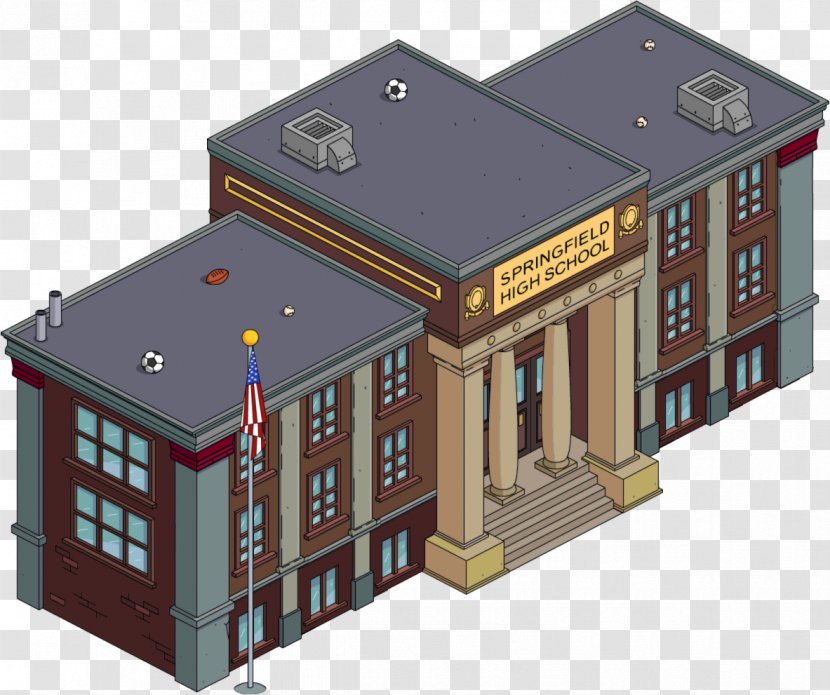 The Simpsons: Tapped Out Springfield Homer Simpson Lisa Simpsons House - US Three-dimensional Architectural Model Transparent PNG