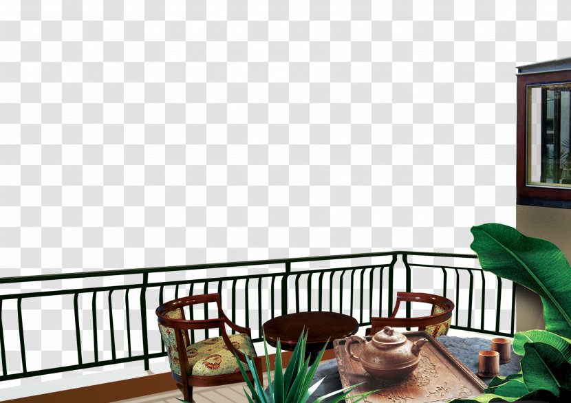 Balcony Terrace - Daylighting Transparent PNG