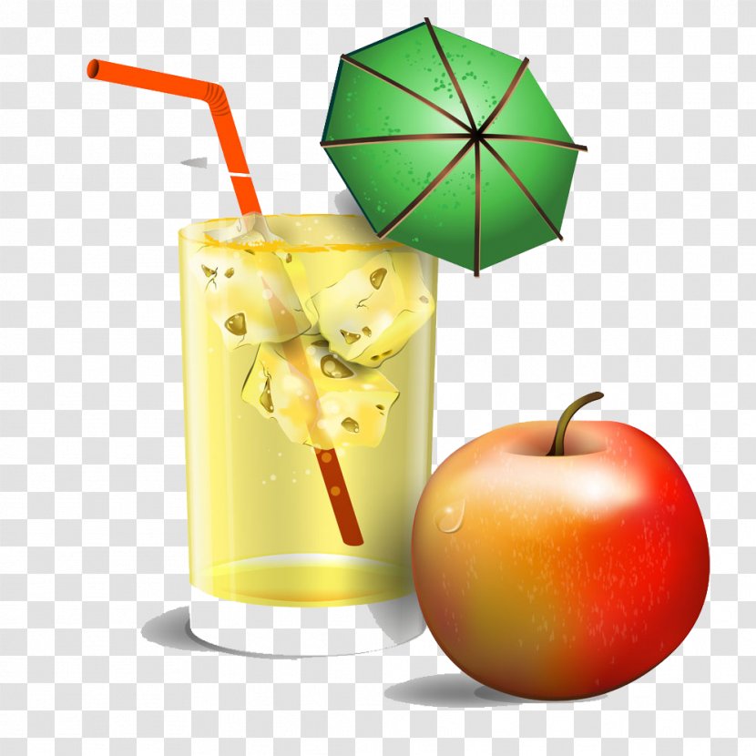 Apple Juice Cocktail Fruit - Diet Food - Fruits And Juices Transparent PNG