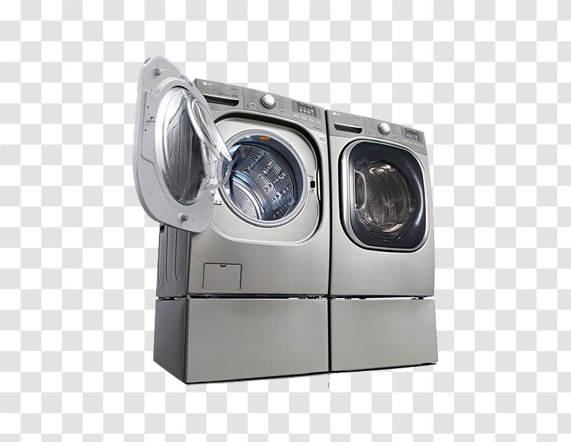 Washing Machine Clothes Dryer Combo Washer LG Electronics Home Appliance - Hardware - Double Transparent PNG
