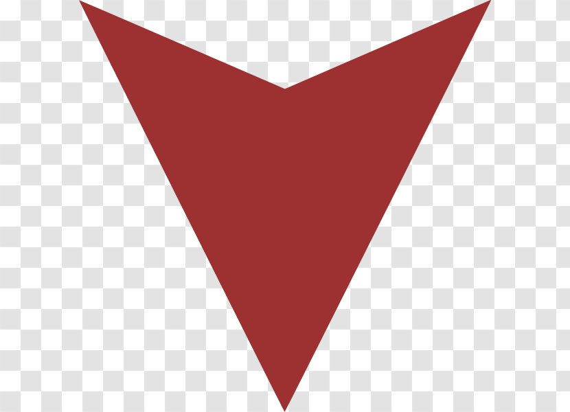 Line Triangle Red Pattern - Heart - Down Arrow Transparent Background Transparent PNG