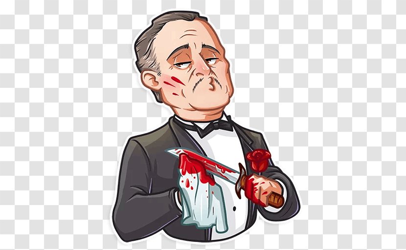 Vito Corleone Telegram Sticker The Godfather - Professional - Fictional Character Transparent PNG