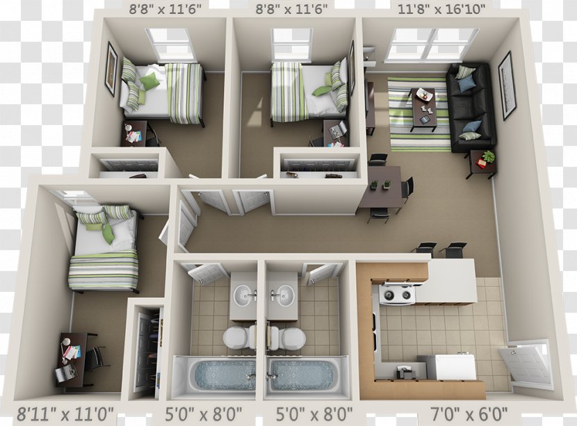 Floor Plan House Apartment Room Transparent PNG