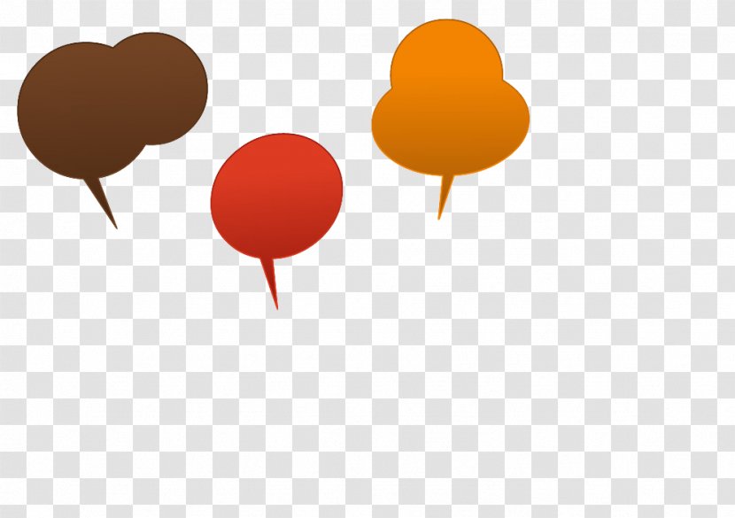 Cartoon Dialogue Speech Balloon Dialog Box - Orange - Creative Colored Bubbles Transparent PNG