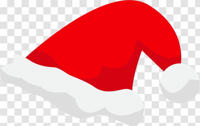 Mouth Logo Computer Clip Art - Cartoon Red Christmas Hat Transparent PNG