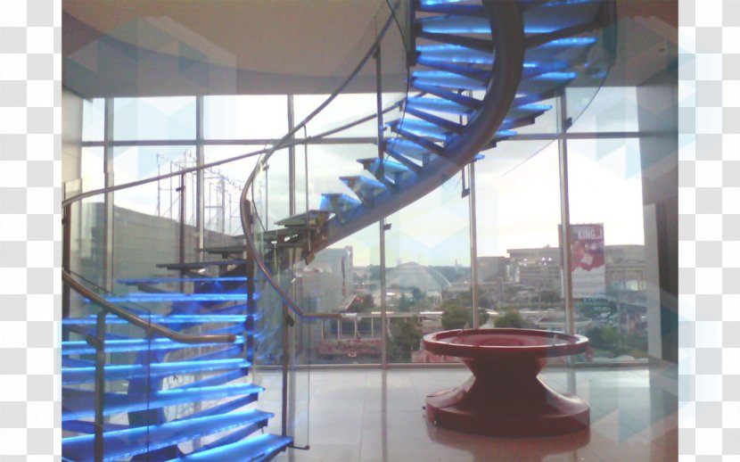 Stairs Toughened Glass Window Wall - Laminated Transparent PNG