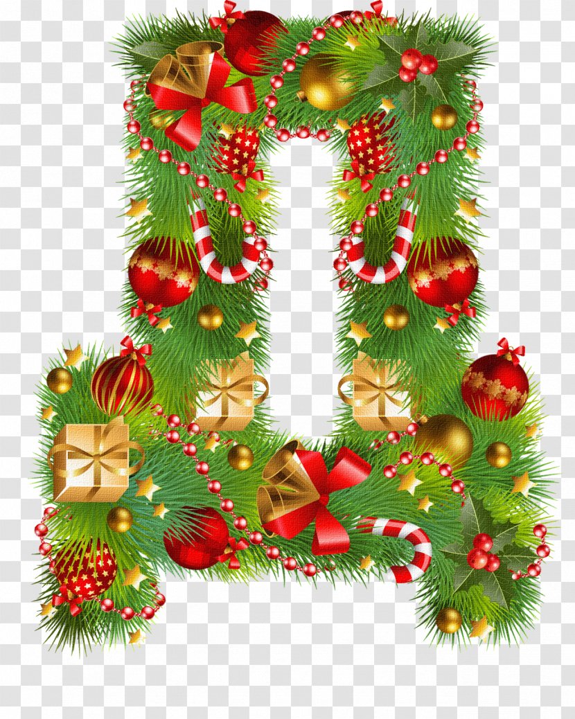 Letter Christmas Tree Alphabet Ornament - Yu Transparent PNG