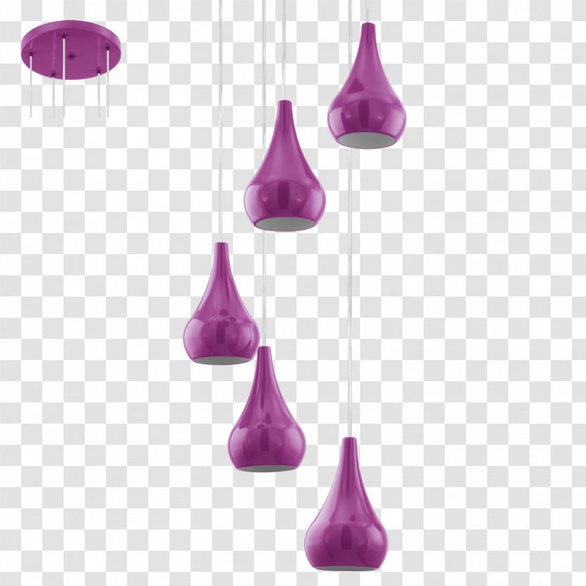 Light Fixture Chandelier EGLO Edison Screw - Violet - Lamp Transparent PNG