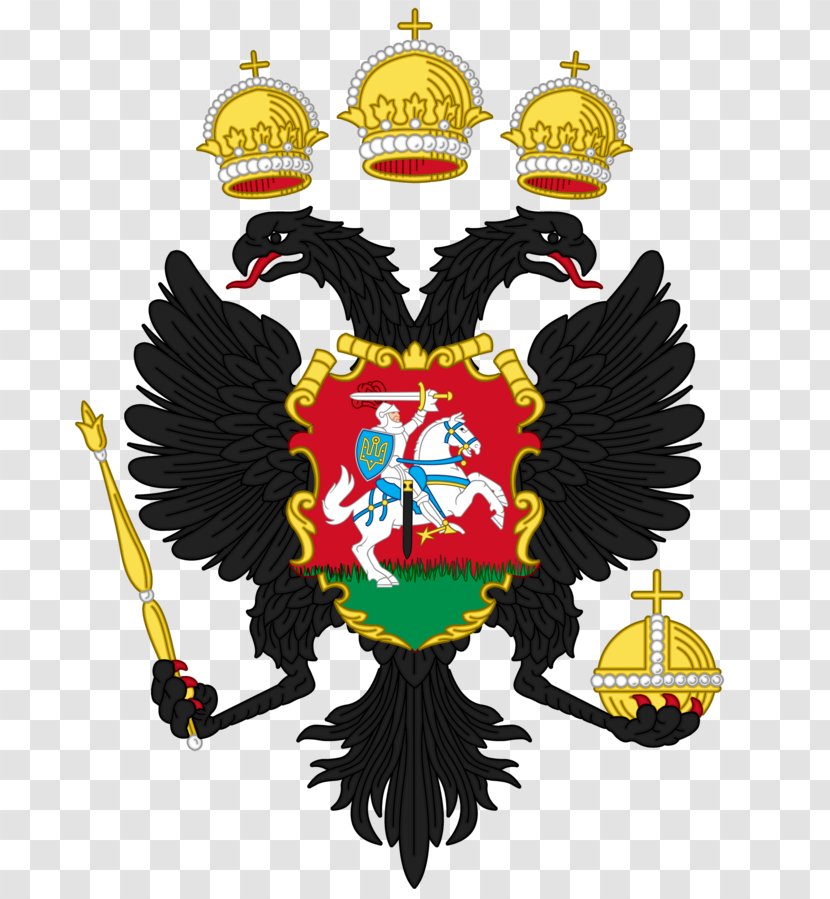 Tsardom Of Russia Coat Arms Russian Empire Grand Duchy Moscow - Crest Transparent PNG