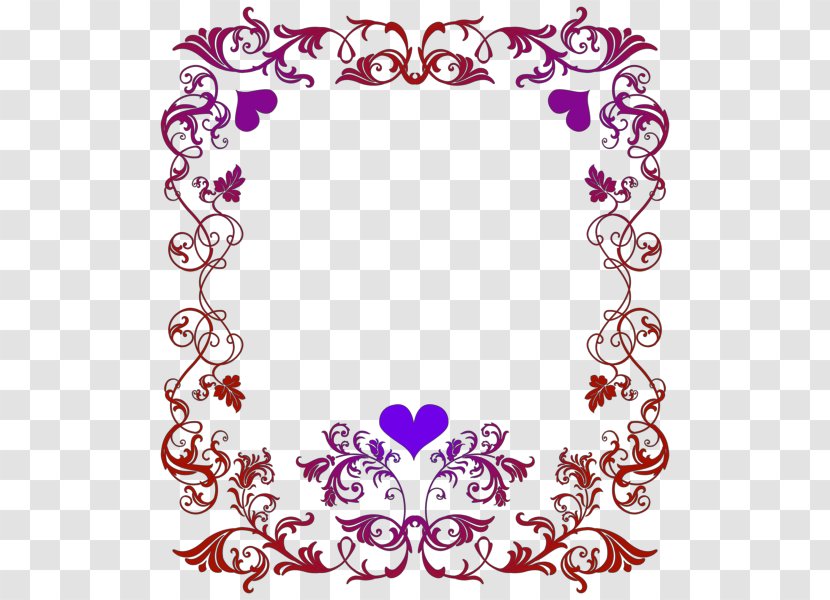 Clip Art Portable Network Graphics Valentine's Day Borders And Frames Heart - Love - Valentines Transparent PNG