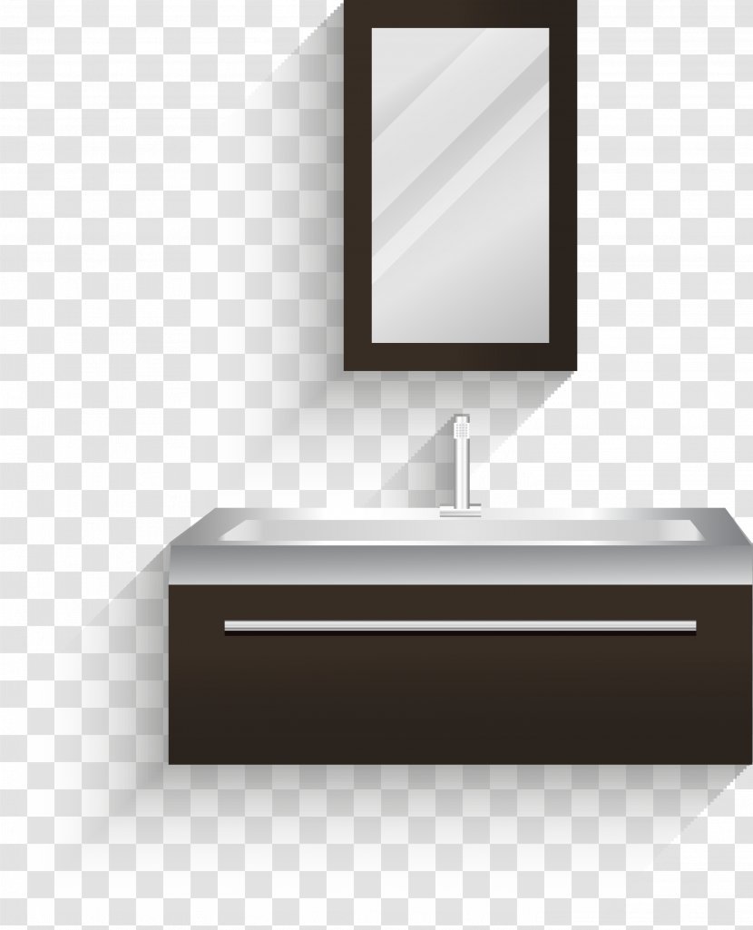 Bathroom Cabinet Drawer Tap Floor - Rectangle - Vector Sink Transparent PNG