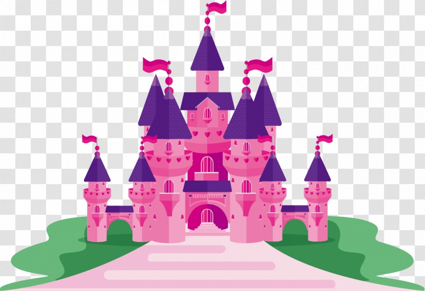 Princess Jasmine Cinderella Castle - Pink - Imperial Palace Transparent PNG