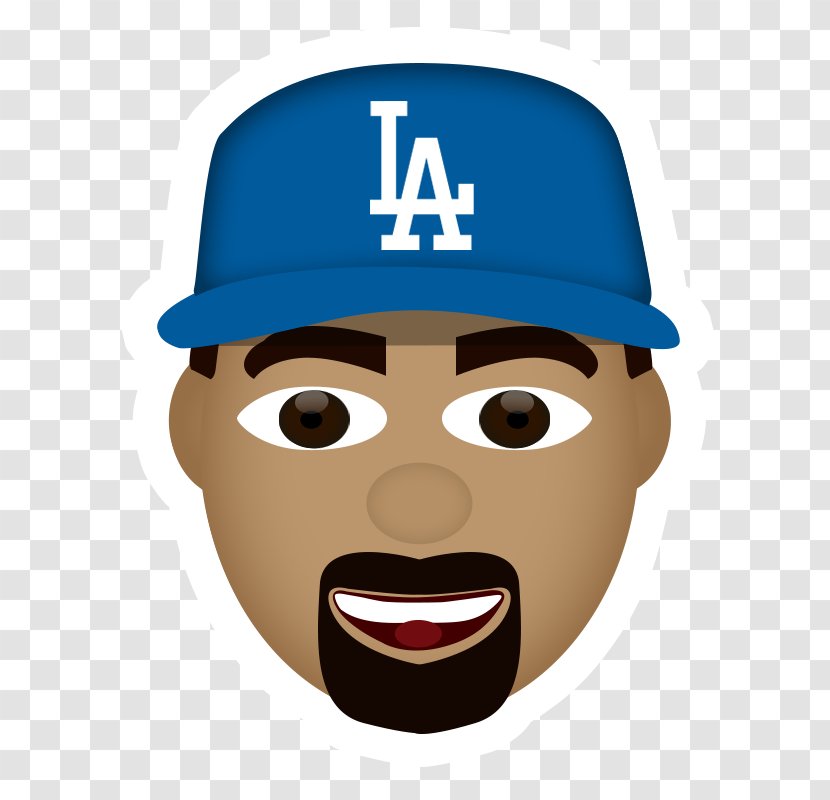 Los Angeles Dodgers Emoji Baseball Player MLB Transparent PNG