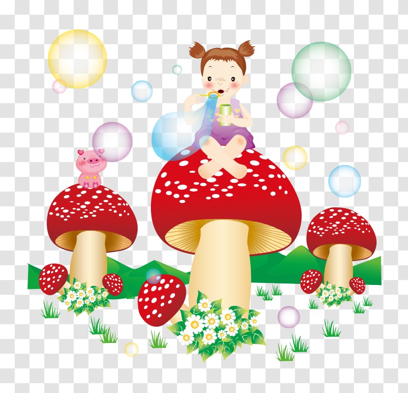 Mushroom Child Illustration - Mushroom,fungus Transparent PNG