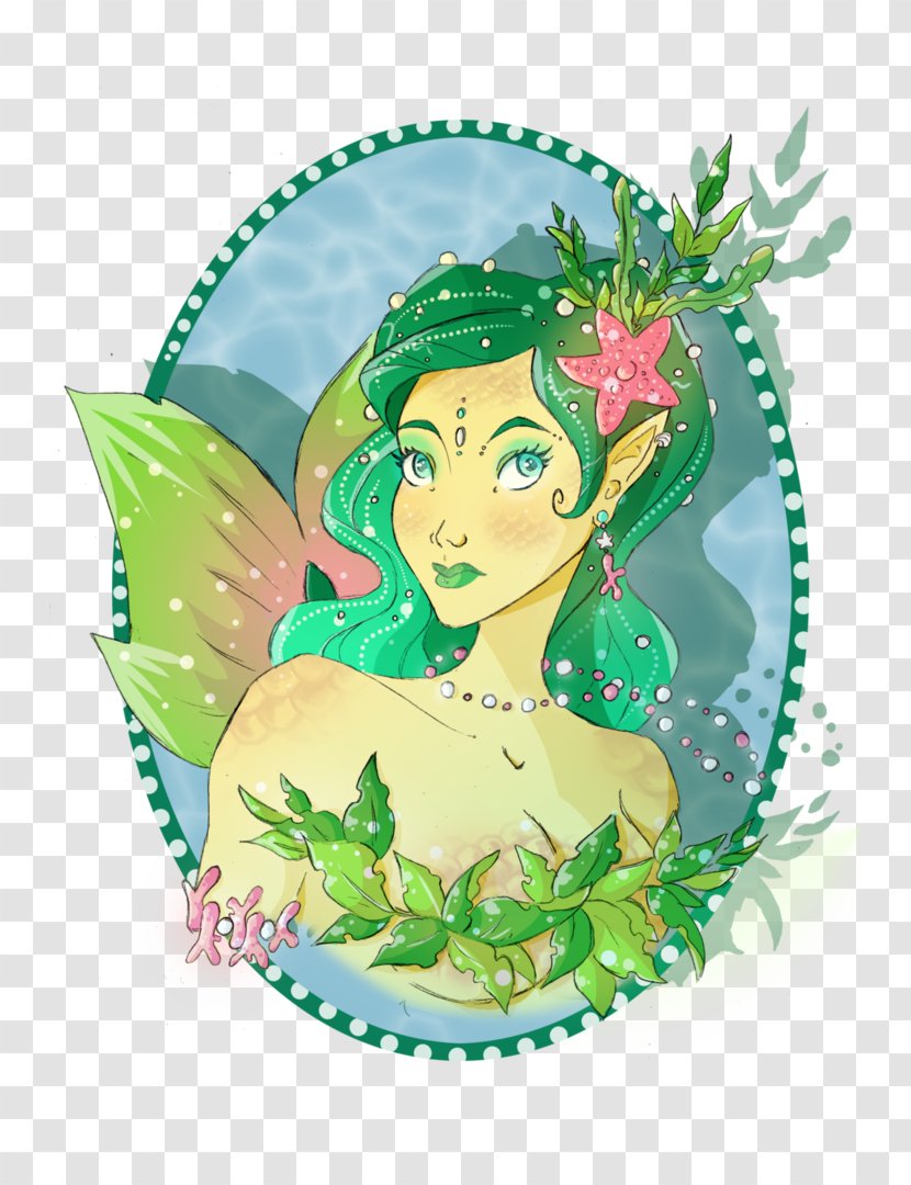 The Little Mermaid Fairy Absinthe - Deviantart - Seaweed Cartoon Transparent PNG