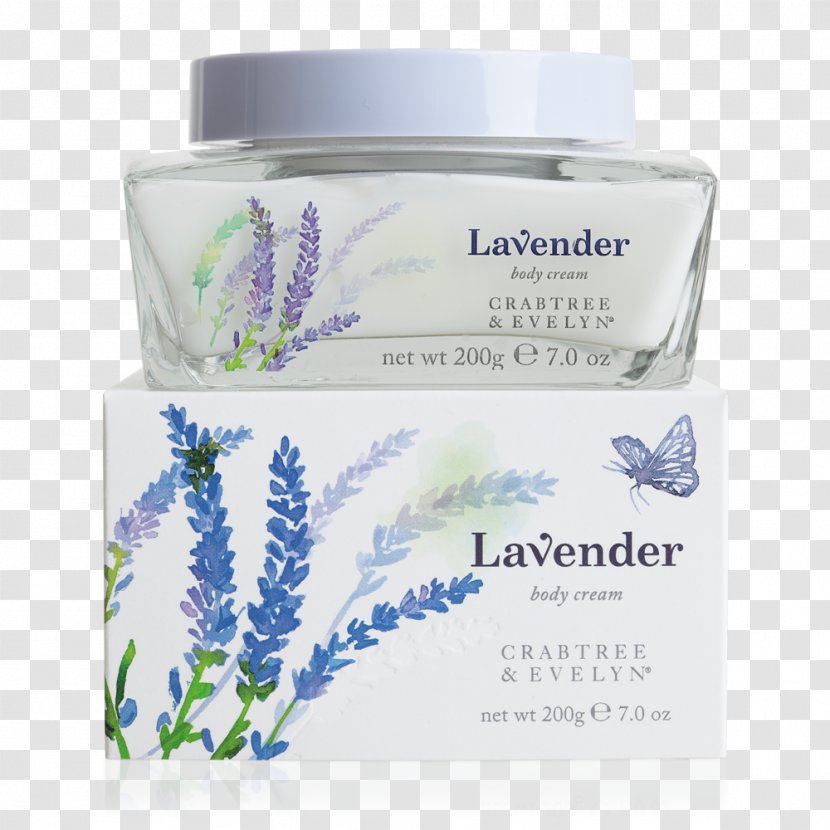 Cream English Lavender Crabtree & Evelyn Body Lotion Transparent PNG